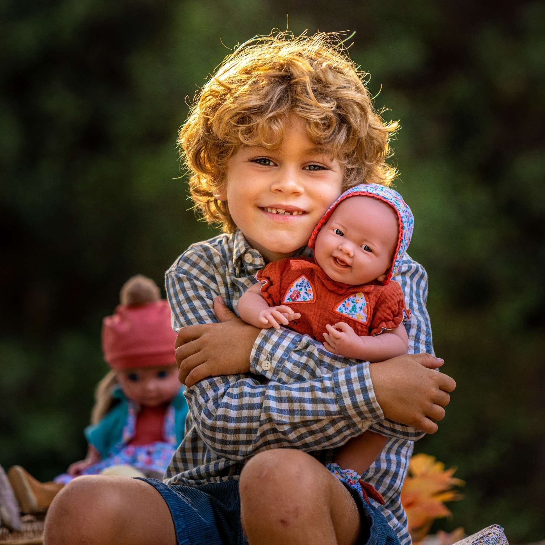Soft Body La Newborn in Nature Themed Outfit w/ Accessories - Dolls and Accessories