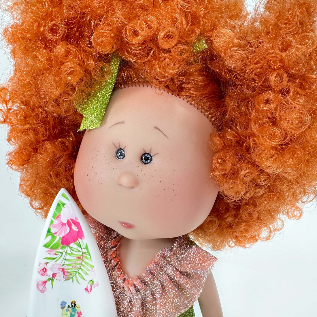 Handcrafted Collectible Mia Coral Summer Doll by Nines D&