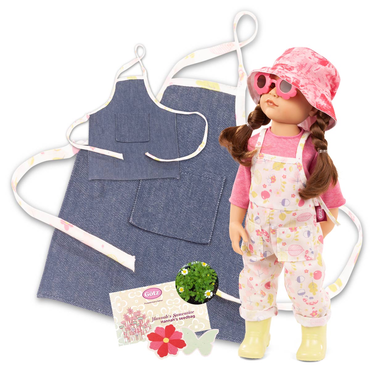 Götz Handcrafted Doll - Girl Hannah - Garden Lookalike