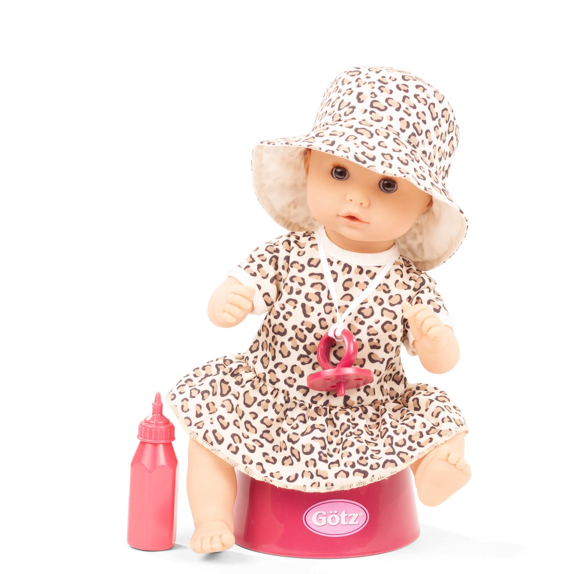 Götz Bath Baby Doll Plus Potty - Sleepy Aquini Baby - Cats