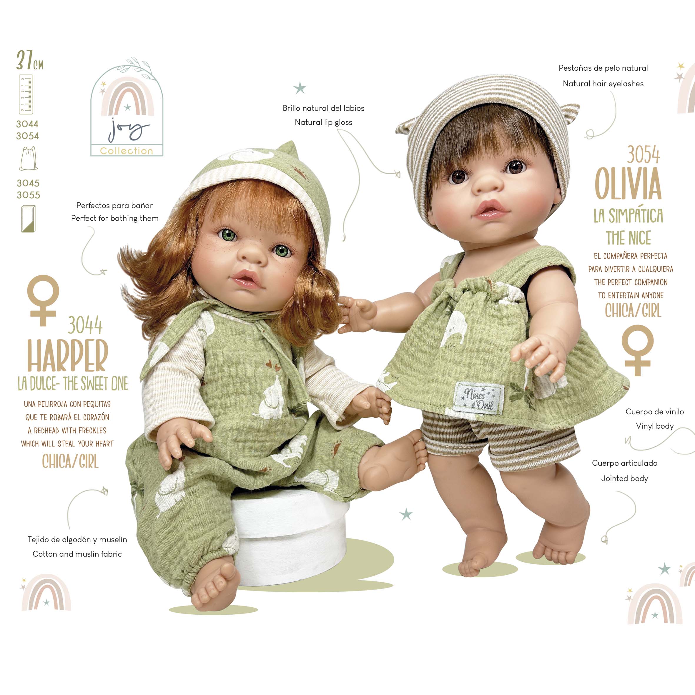 Handmade Collectible Joy Collection Harper Baby Doll by Nines D&