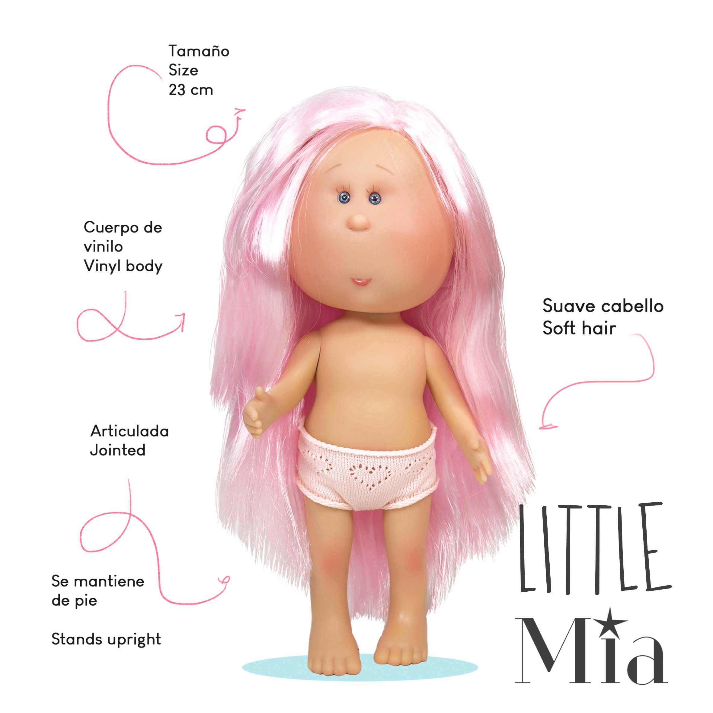 Handcrafted Collectible Little Mia Frenchie Doll by Nines D&