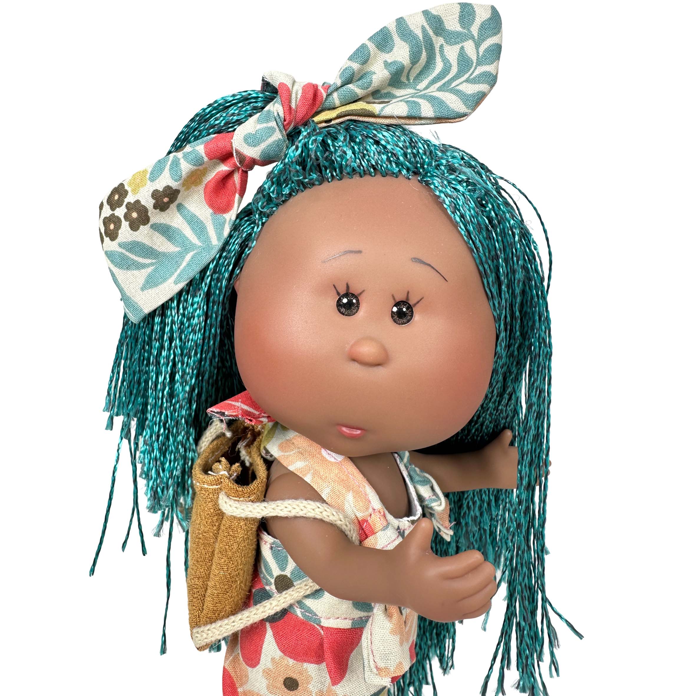 Handcrafted Collectible Little Mia Blue Spring Doll (3157) by Nines D&
