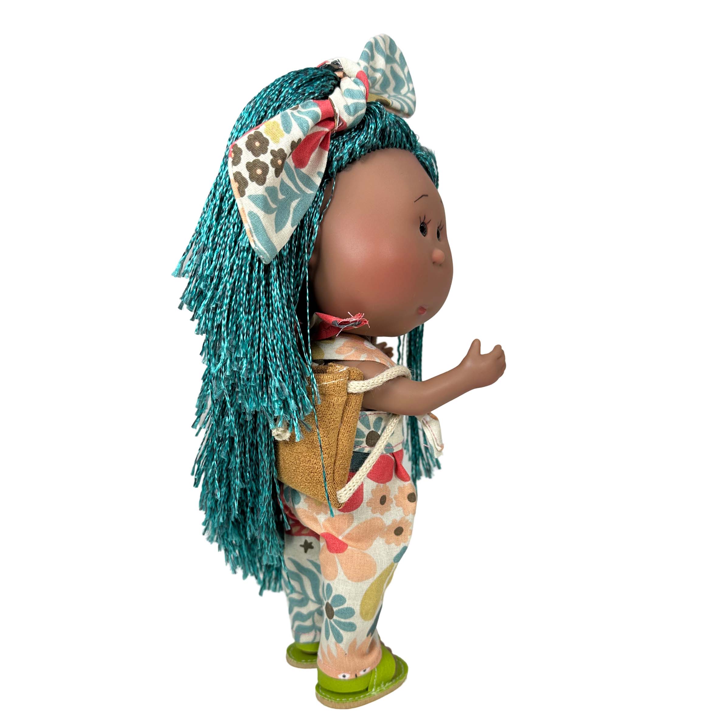 Handcrafted Collectible Little Mia Blue Spring Doll (3157) by Nines D&