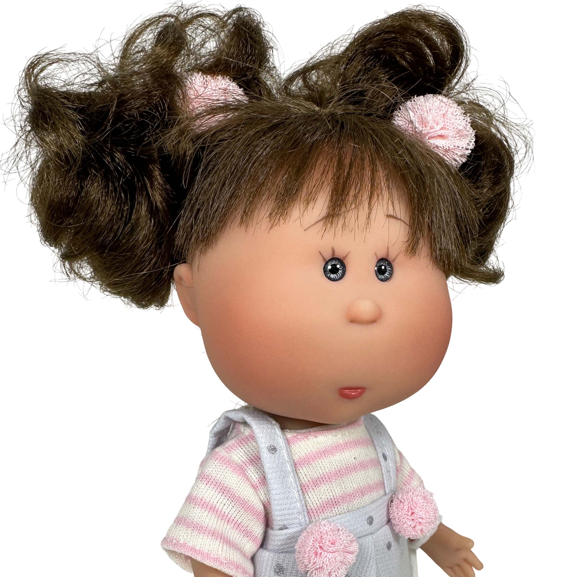 Handcrafted Collectible Little Mia Pet Brunette Doll (3161) by Nines D&