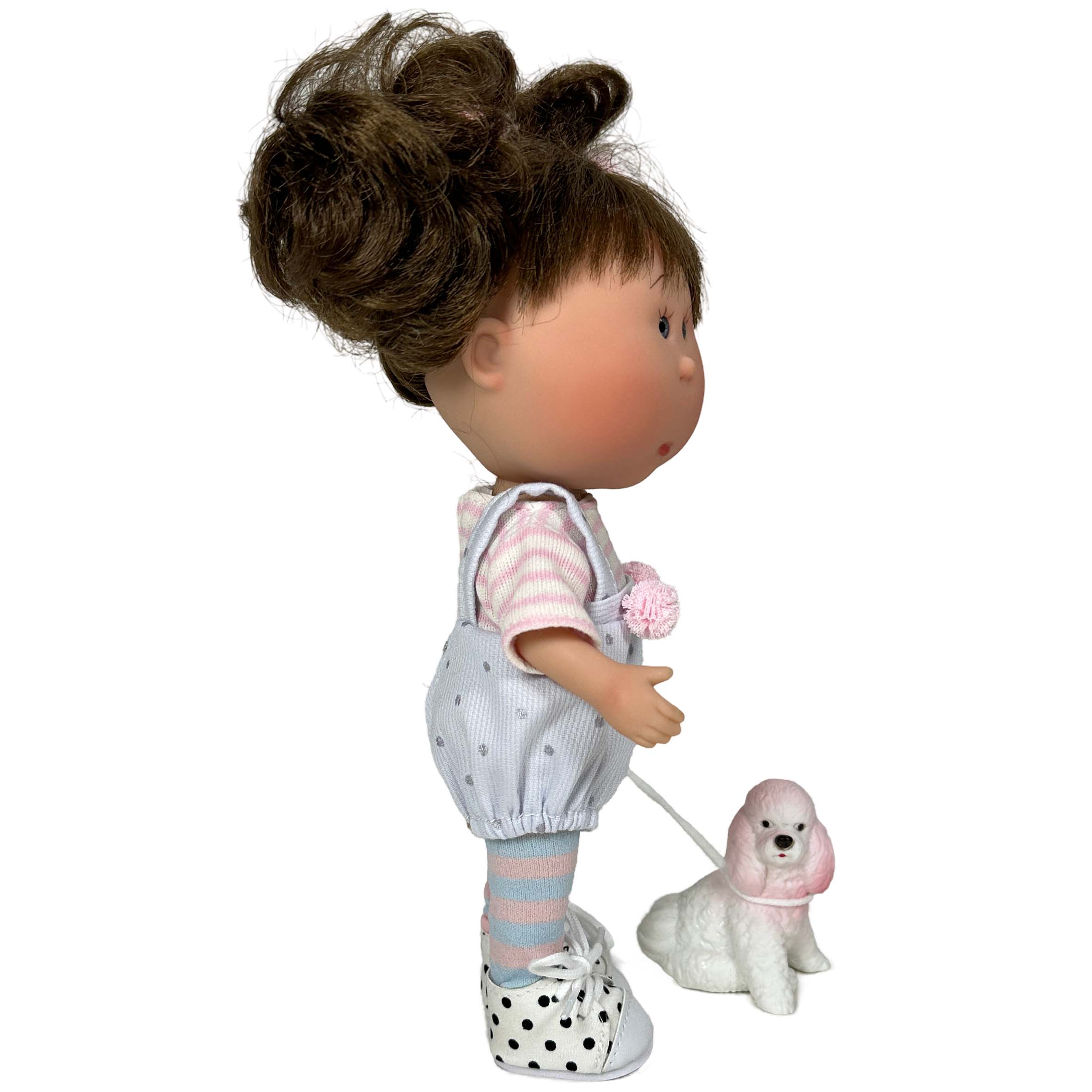 Handcrafted Collectible Little Mia Pet Brunette Doll (3161) by Nines D&