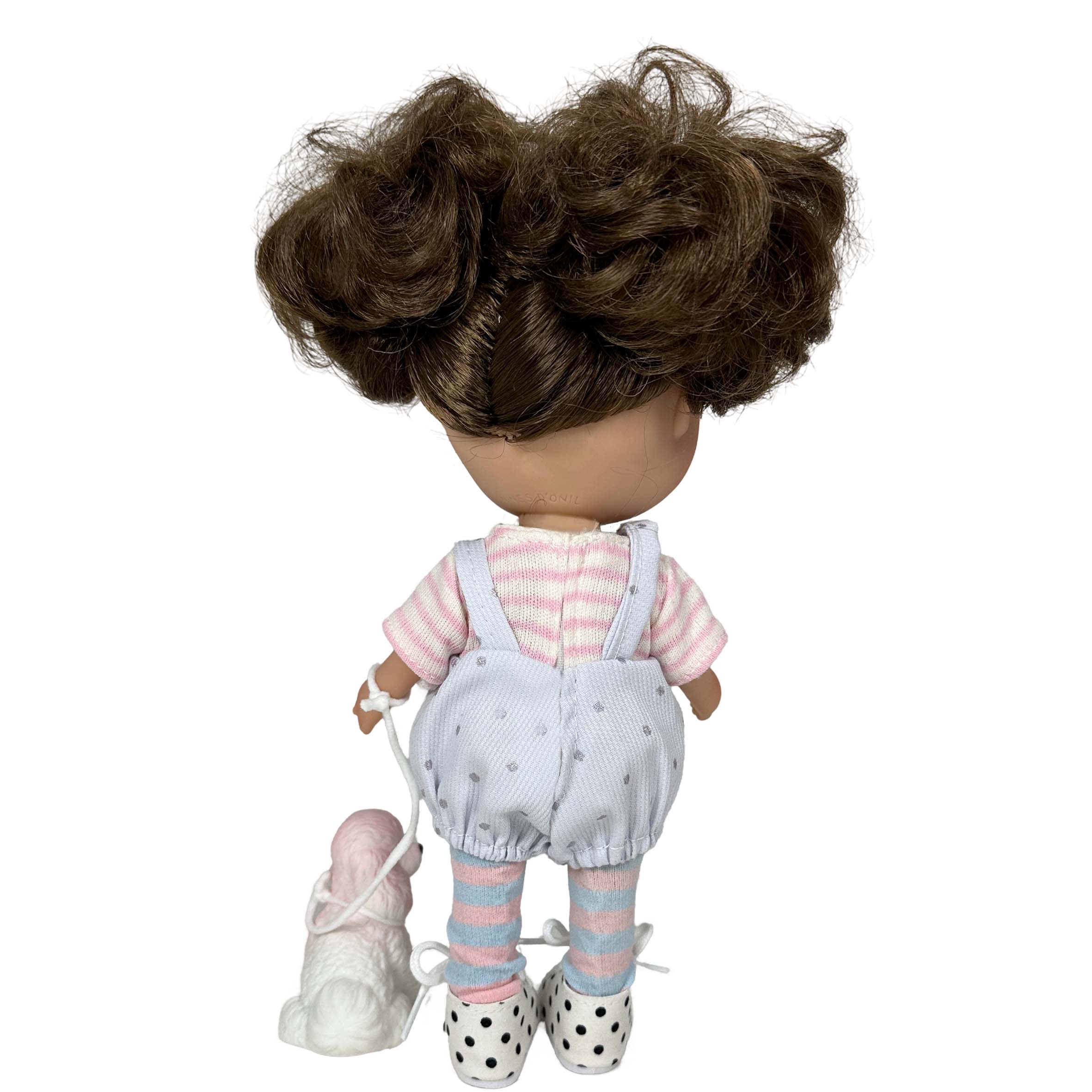 Handcrafted Collectible Little Mia Pet Brunette Doll (3161) by Nines D&