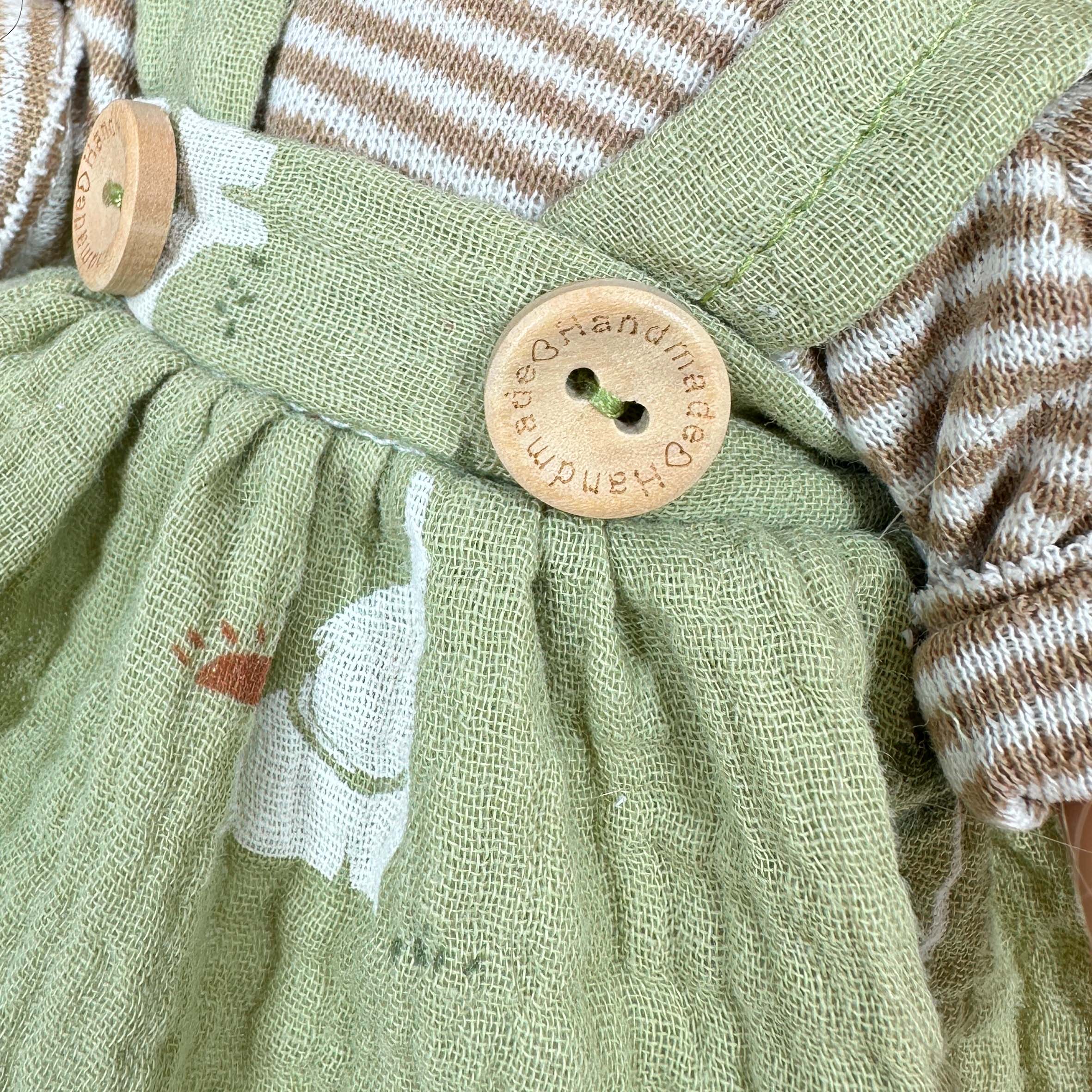 Handcrafted Collectible Mia Farmer Doll (3432) by Nines D&