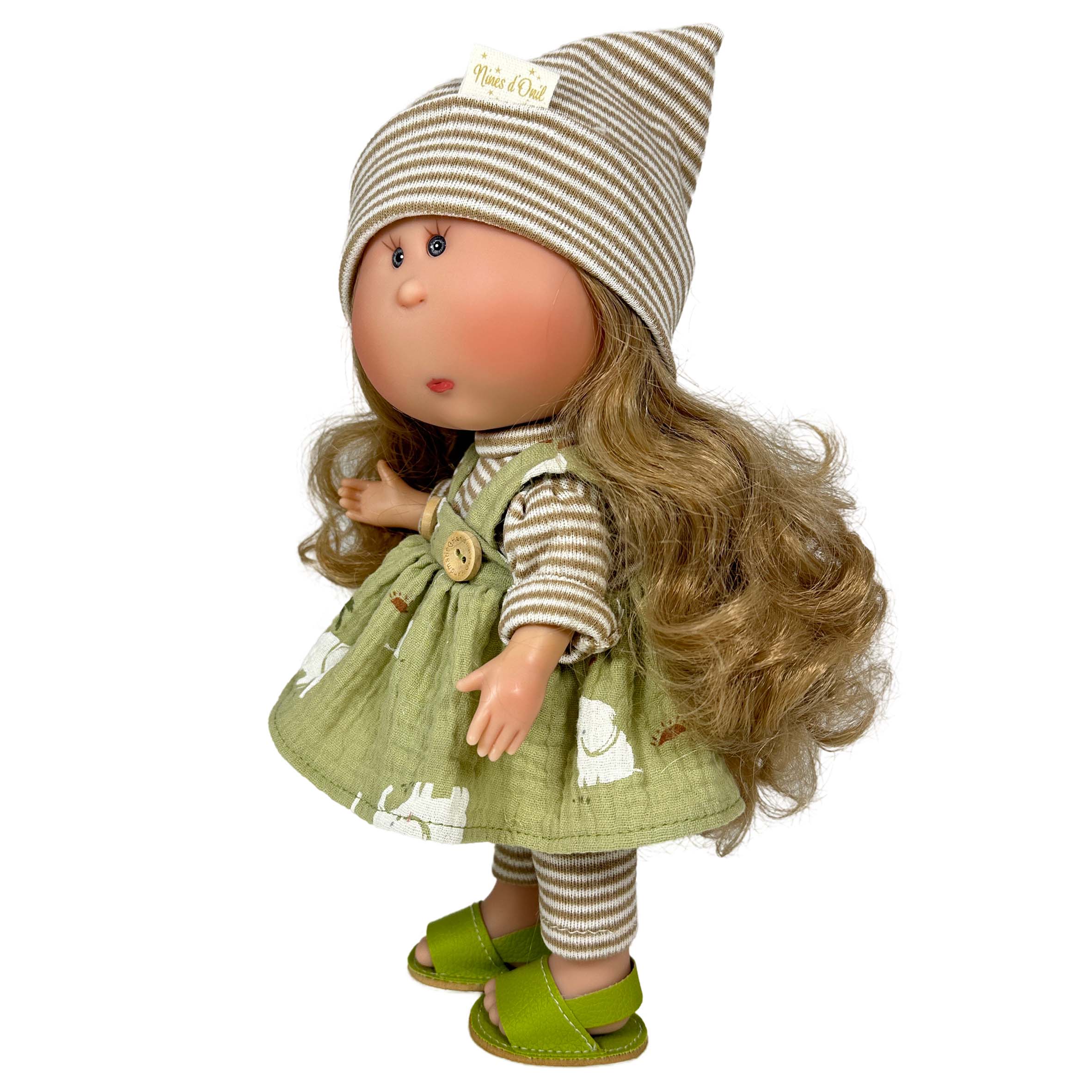 Handcrafted Collectible Mia Farmer Doll (3432) by Nines D&