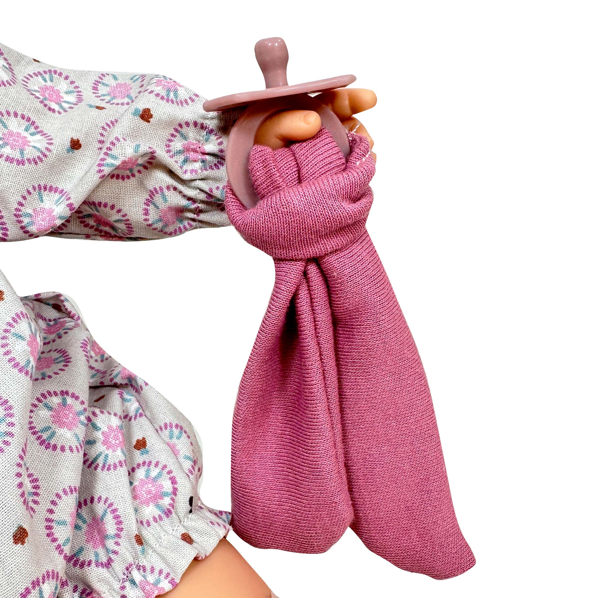 Handcrafted Baby Doll Alex Pompon Mauve by Nines d&