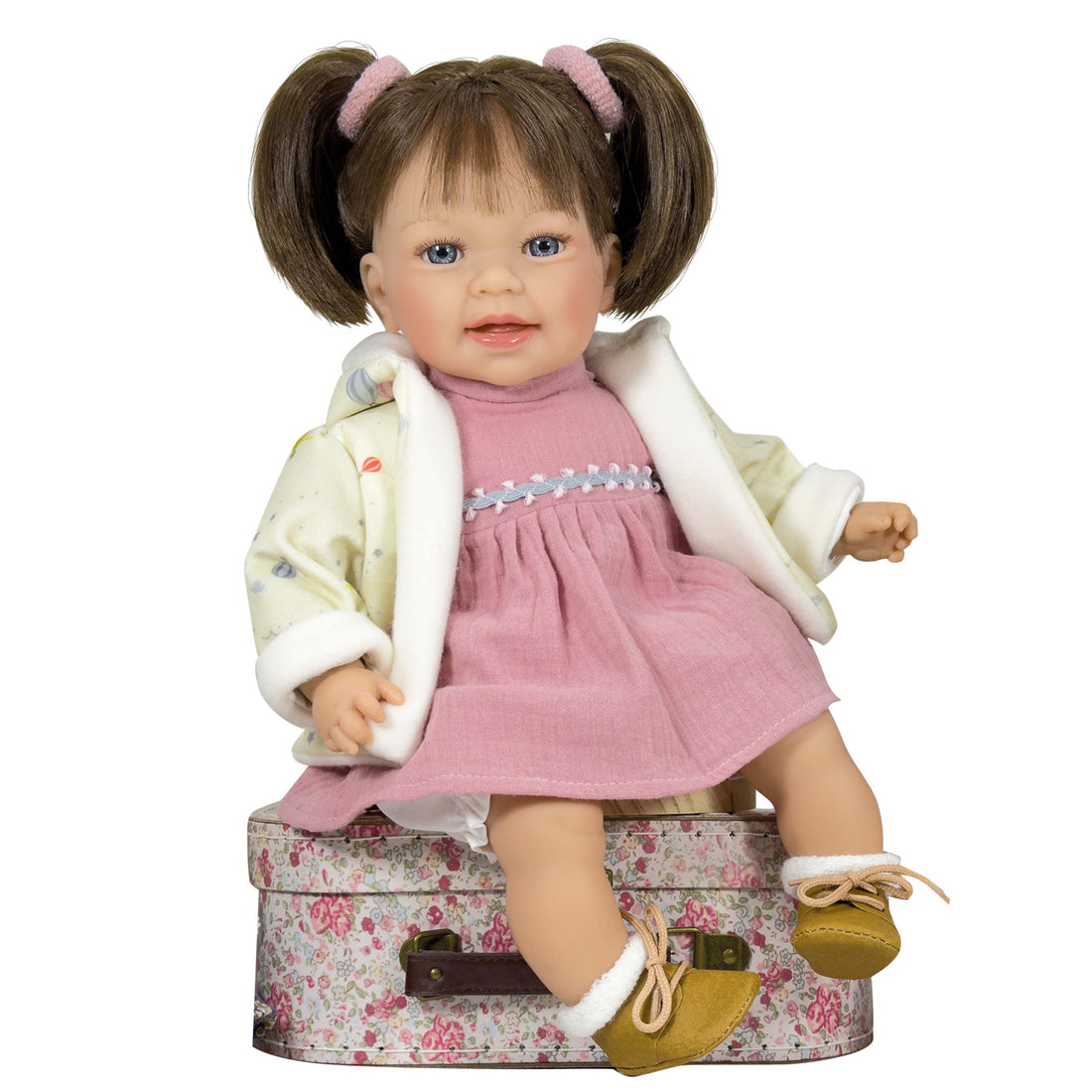 Handcrafted Little Susi Brunette Toddler Doll by Nines D&