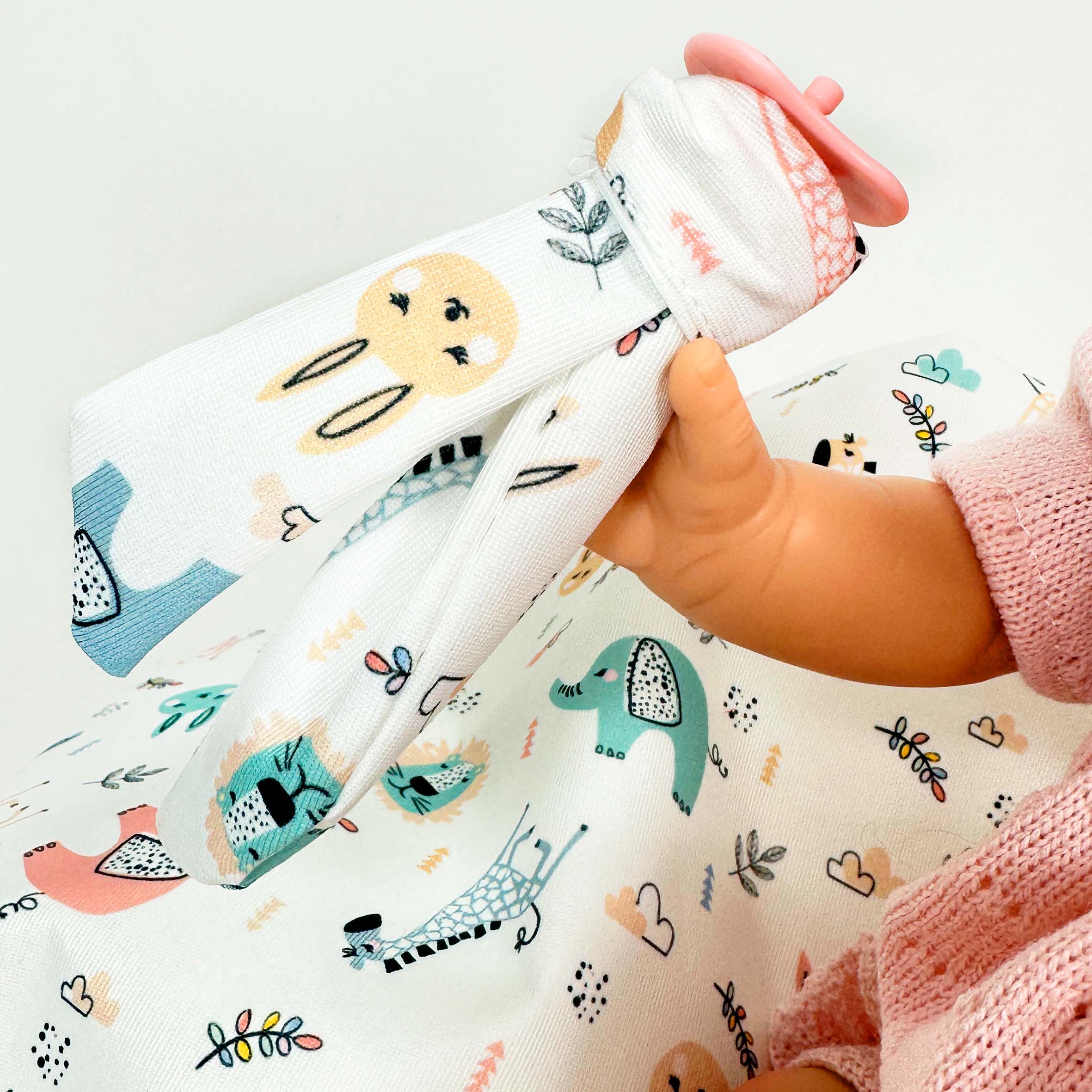 Handcrafted Rubi Wool Pink Baby Doll by Nines D&