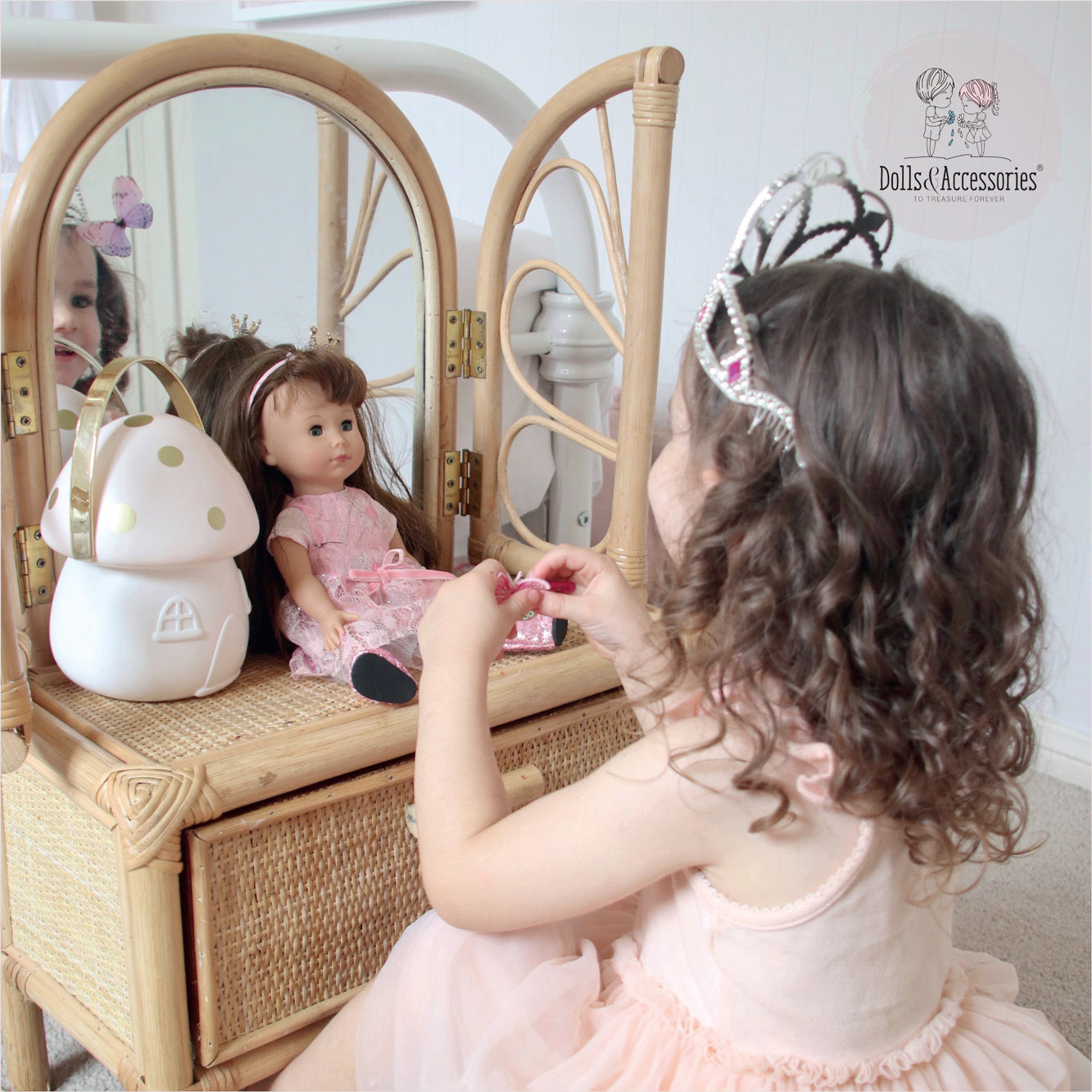 Götz Just Like Me Girl Doll Chole - Riding fun with her Pony (Horse) White Lightning