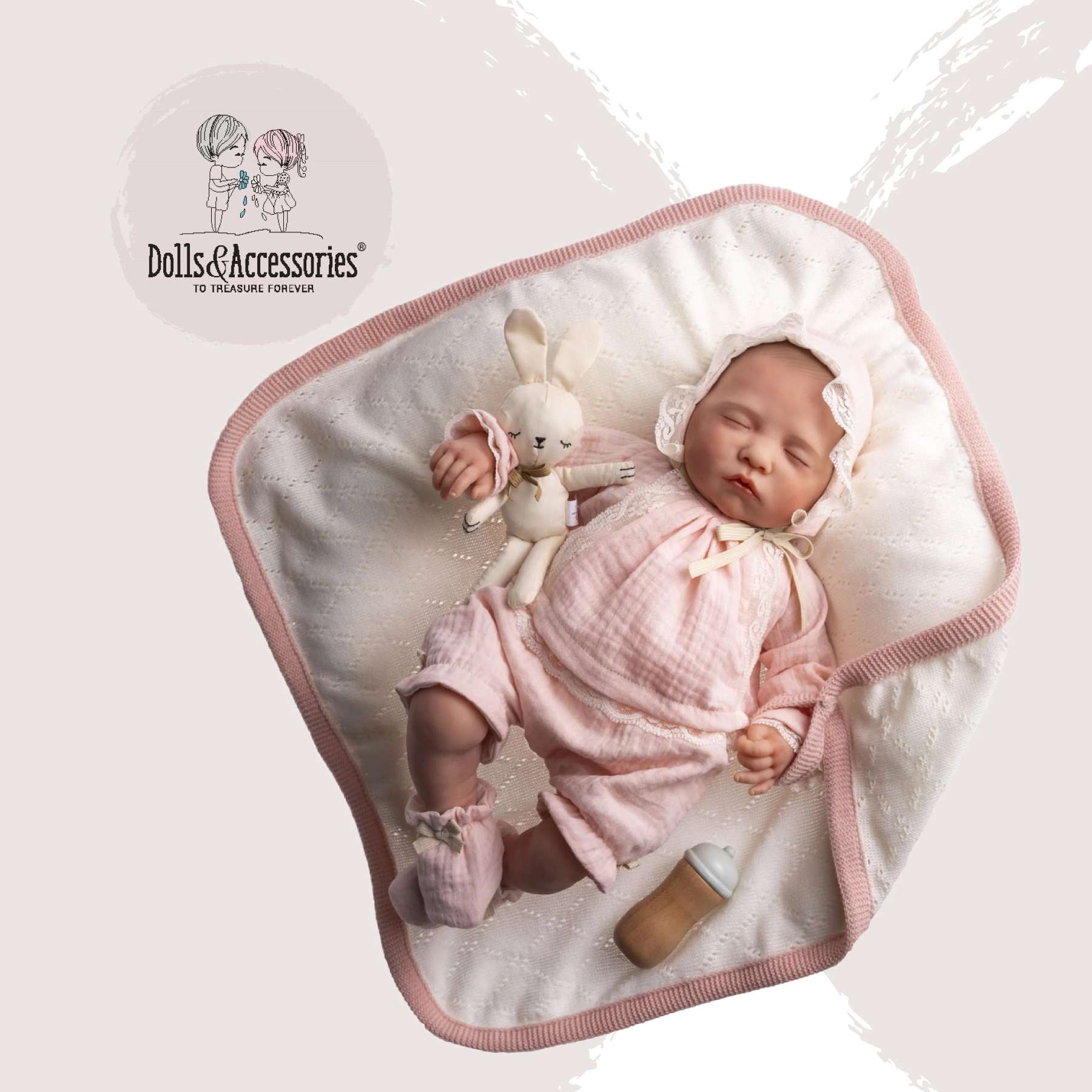 Reborn Doll | Weighted & Hand Painted Soft Vinyl | Limited Edition | Sofia | Pink