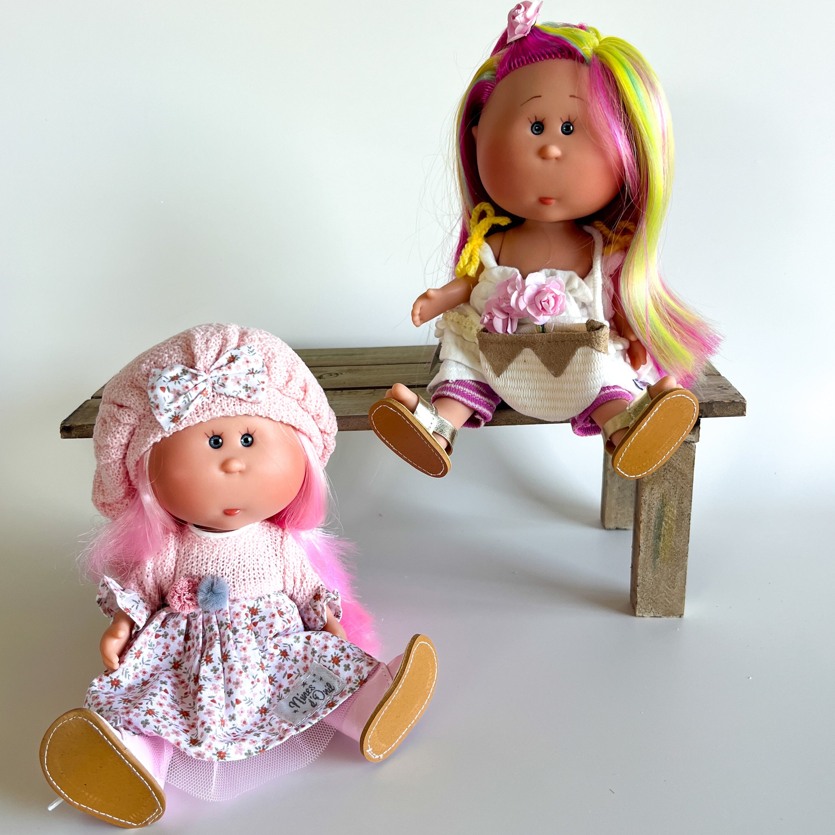 Handcrafted Collectible Little Mia Frenchie Doll by Nines D&