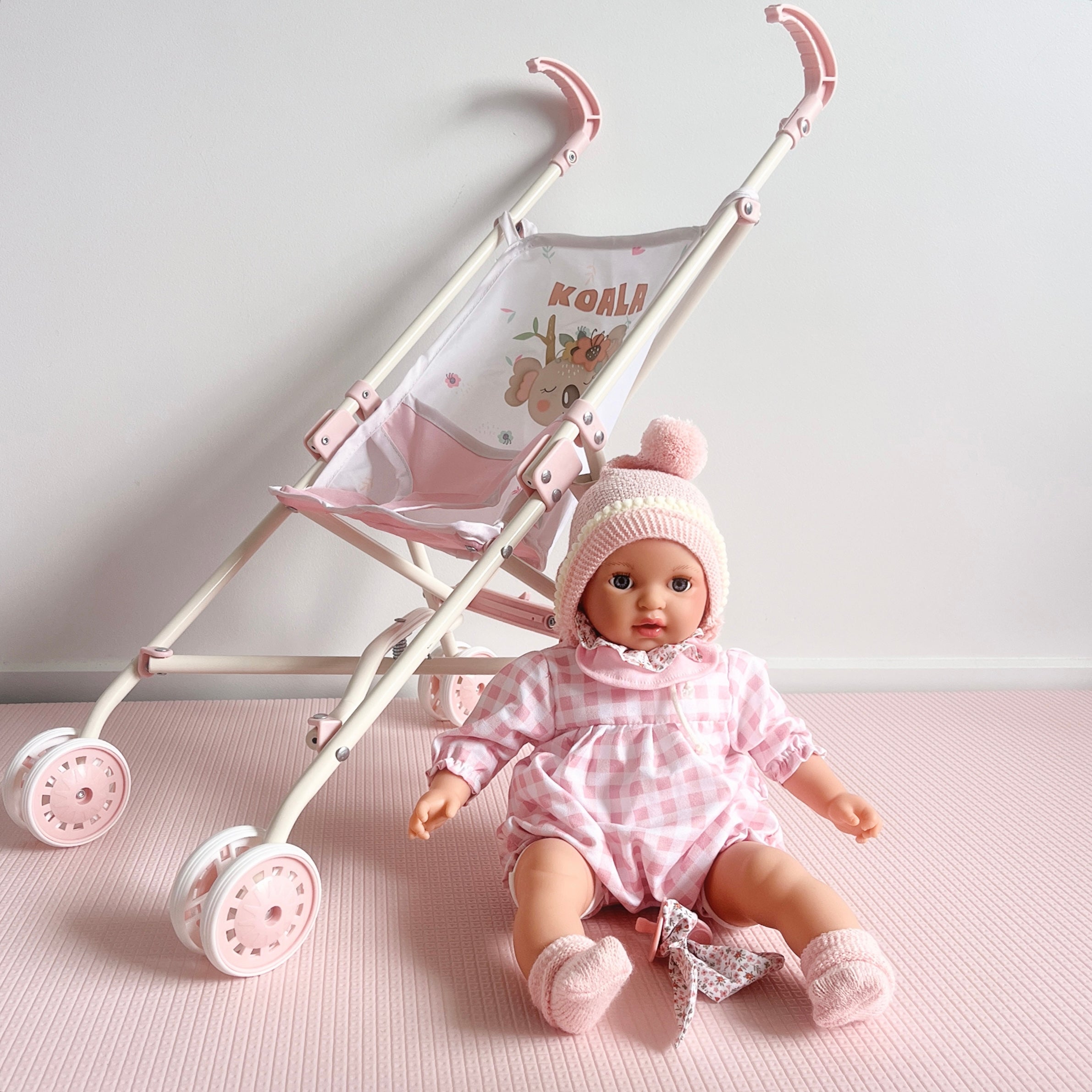 Handcrafted Baby Doll Alex Pompon Mauve by Nines d&