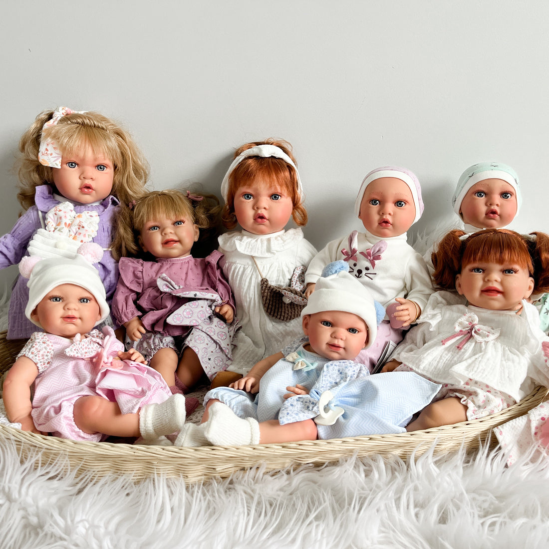 Handcrafted Little Susette Mint Baby Doll by Nines D&