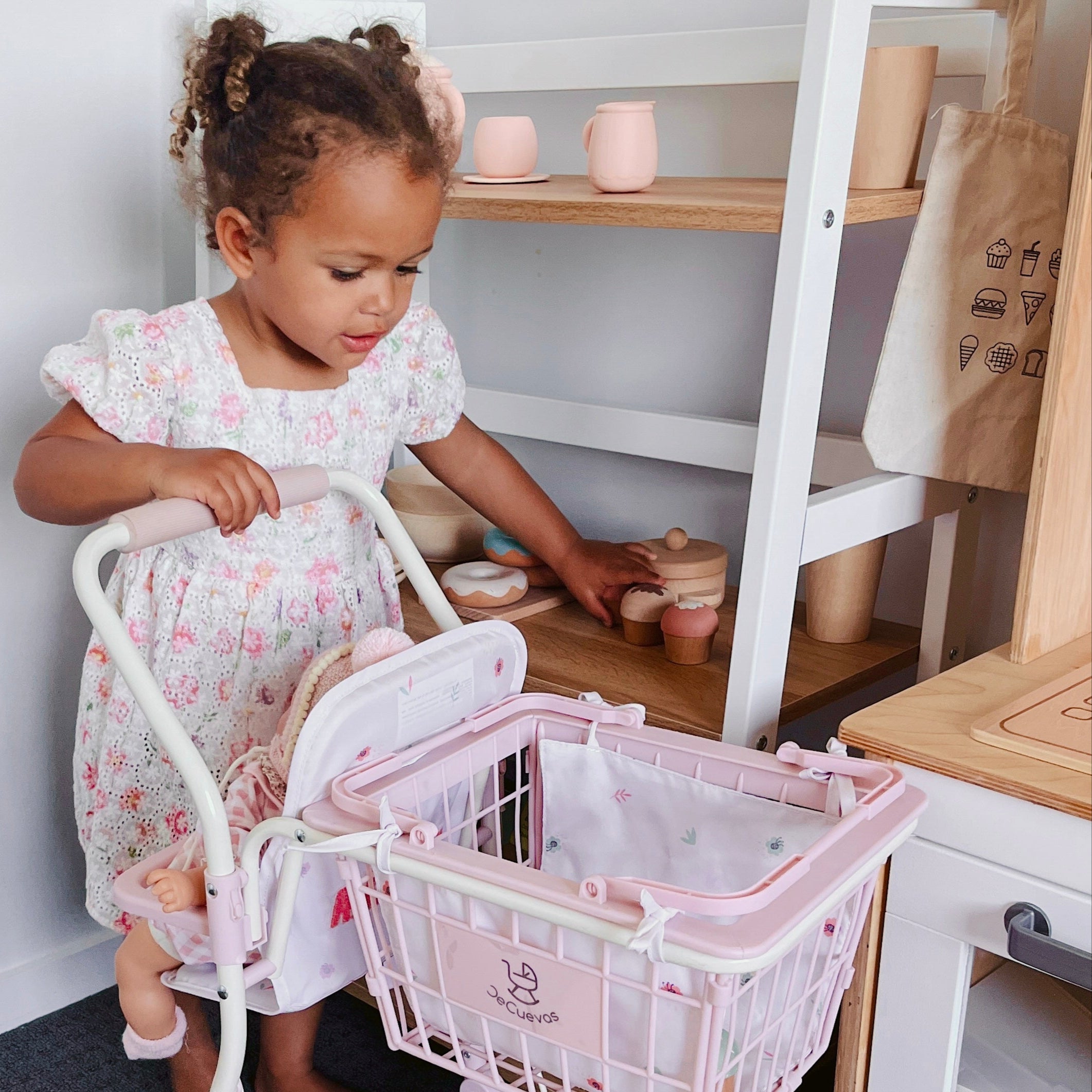 DeCuevas Toys Koala Supermarket Trolley with Accessories and Baby Carrier