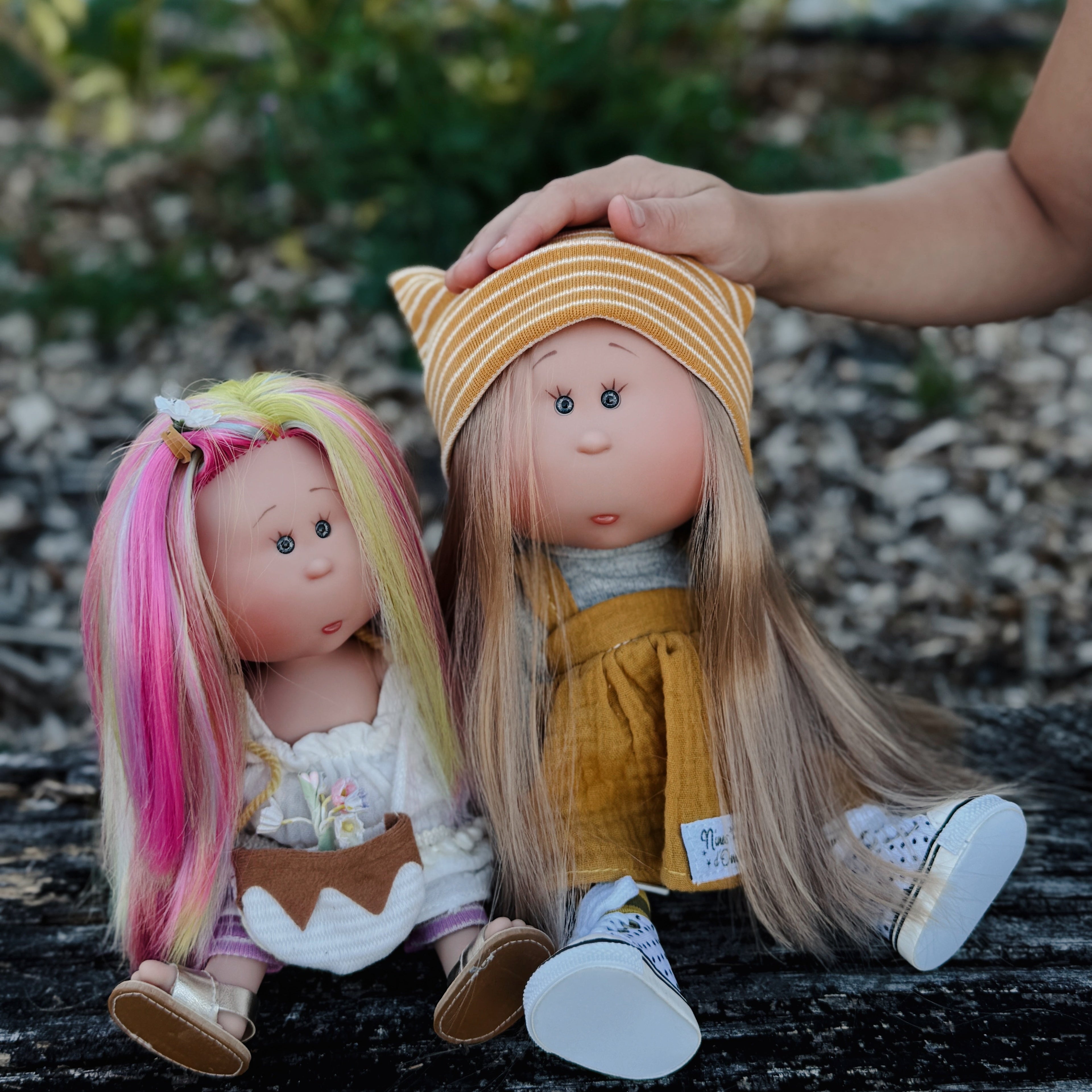 Handcrafted Collectible Mia Miss Mustard Doll by Nines D&