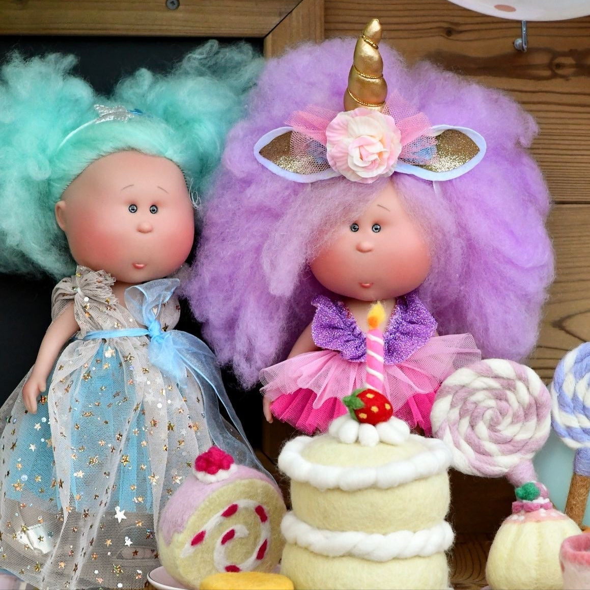 Handcrafted Collectible Mia Unicorn Doll (1132) by Nines D&