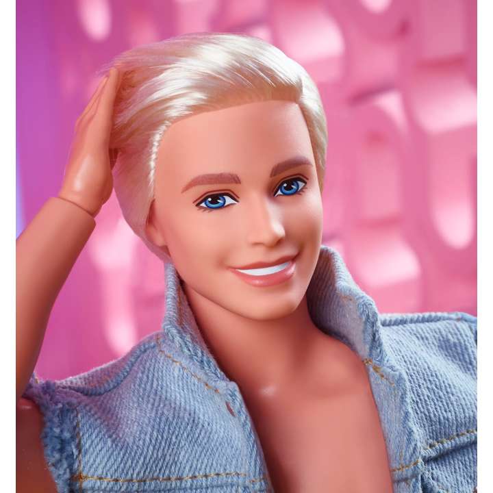 Barbie the Movie Collectible Ken Doll Wearing Denim Matching Set - Dolls and Accessories