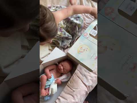 Original Handcrafted in Spain La Newborn Baby Doll in Blue with Dinosaur and Accessories
