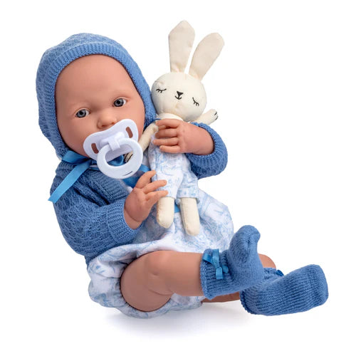 La Newborn ROYAL Collection All Vinyl Real Boy Baby Doll Blue Gift Set Dolls and Accessories