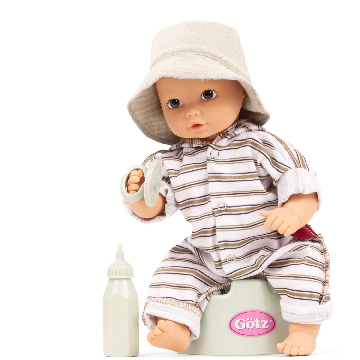 Bath Baby Doll - Urban Aquini Götz Baby - Stripes