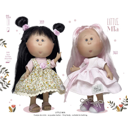 Handcrafted Collectible Little Mia Polka Dot Doll (3160_25) by Nines D&