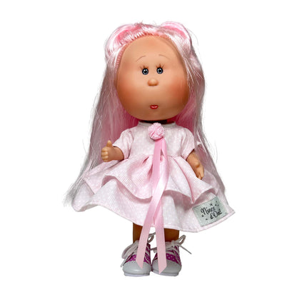 Handcrafted Collectible Little Mia Polka Dot Doll (3160_25) by Nines D&