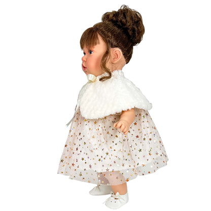 Handcrafted Susette Snow Christmas Doll by Nines D&