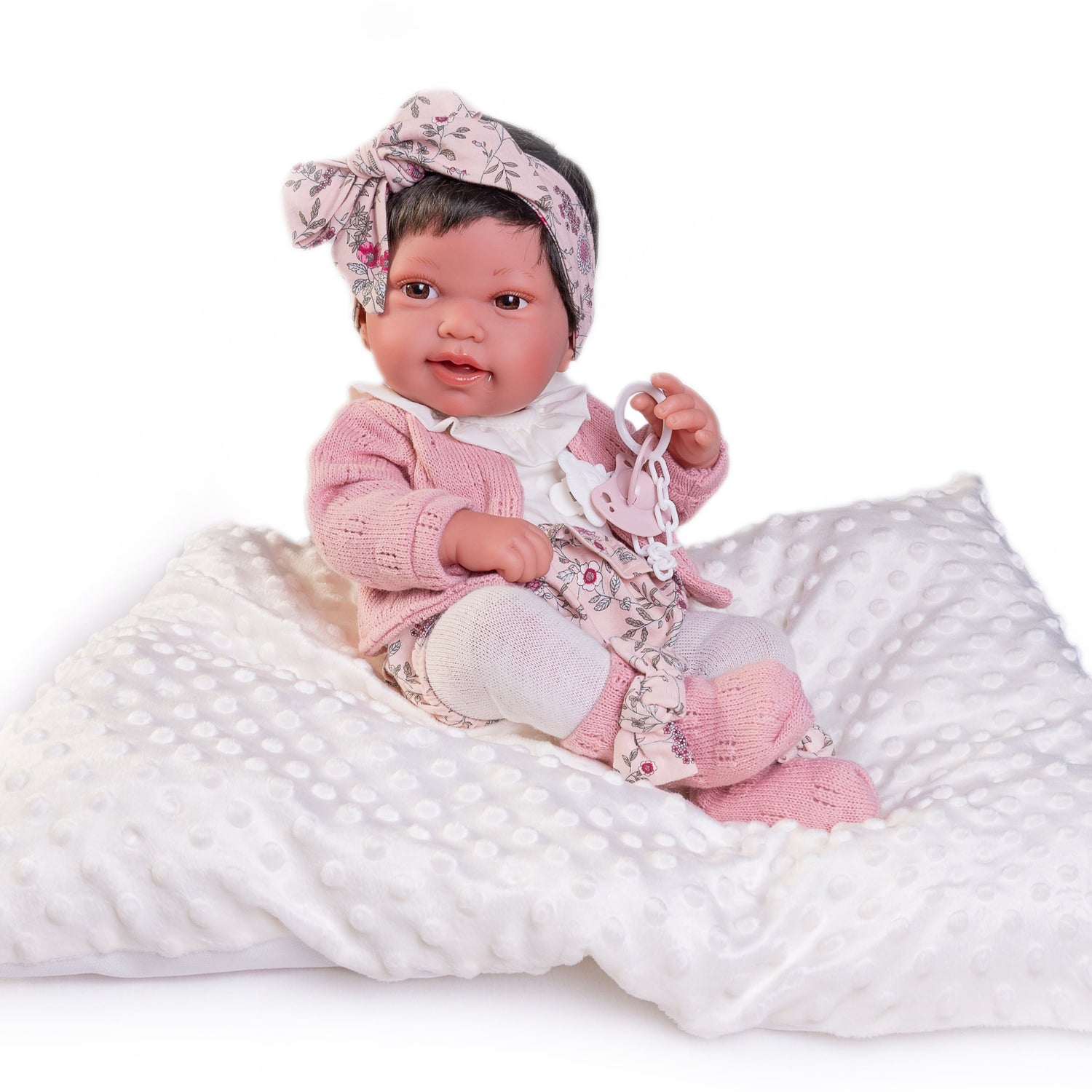 Reborn Doll Pipa With Cushion by Antonio Juan