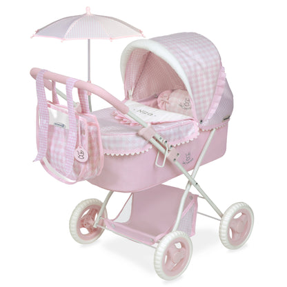 DeCuevas Toys Niza Foldable Doll Pram with Parasol