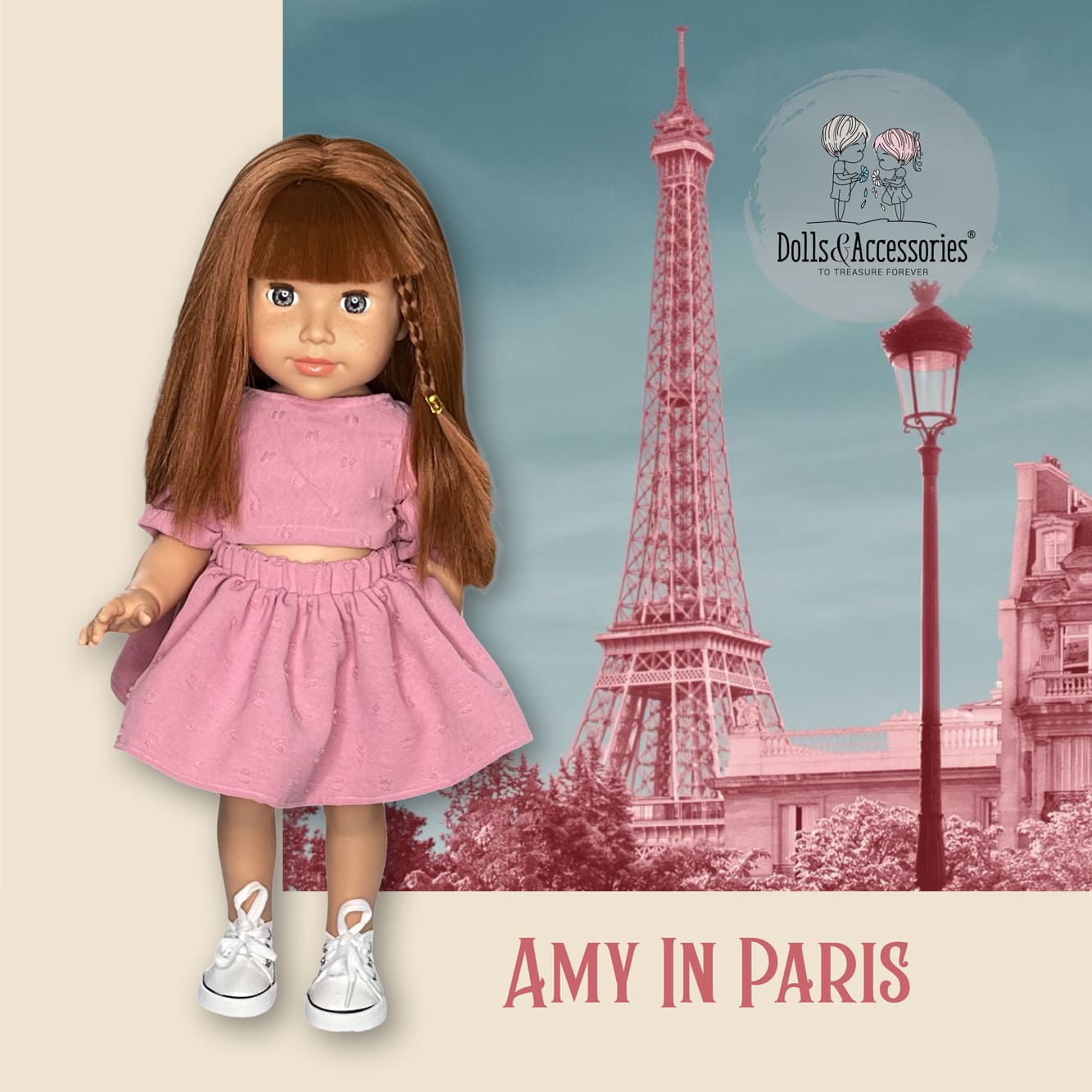 Amy ensemble plumetis rose