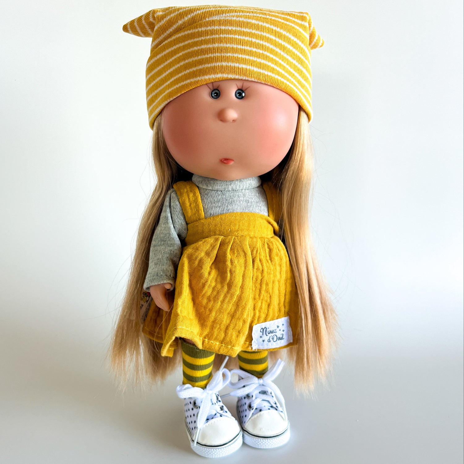Handcrafted Collectible Mia Miss Mustard Doll by Nines D&