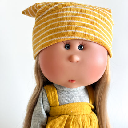 Handcrafted Collectible Mia Miss Mustard Doll by Nines D&
