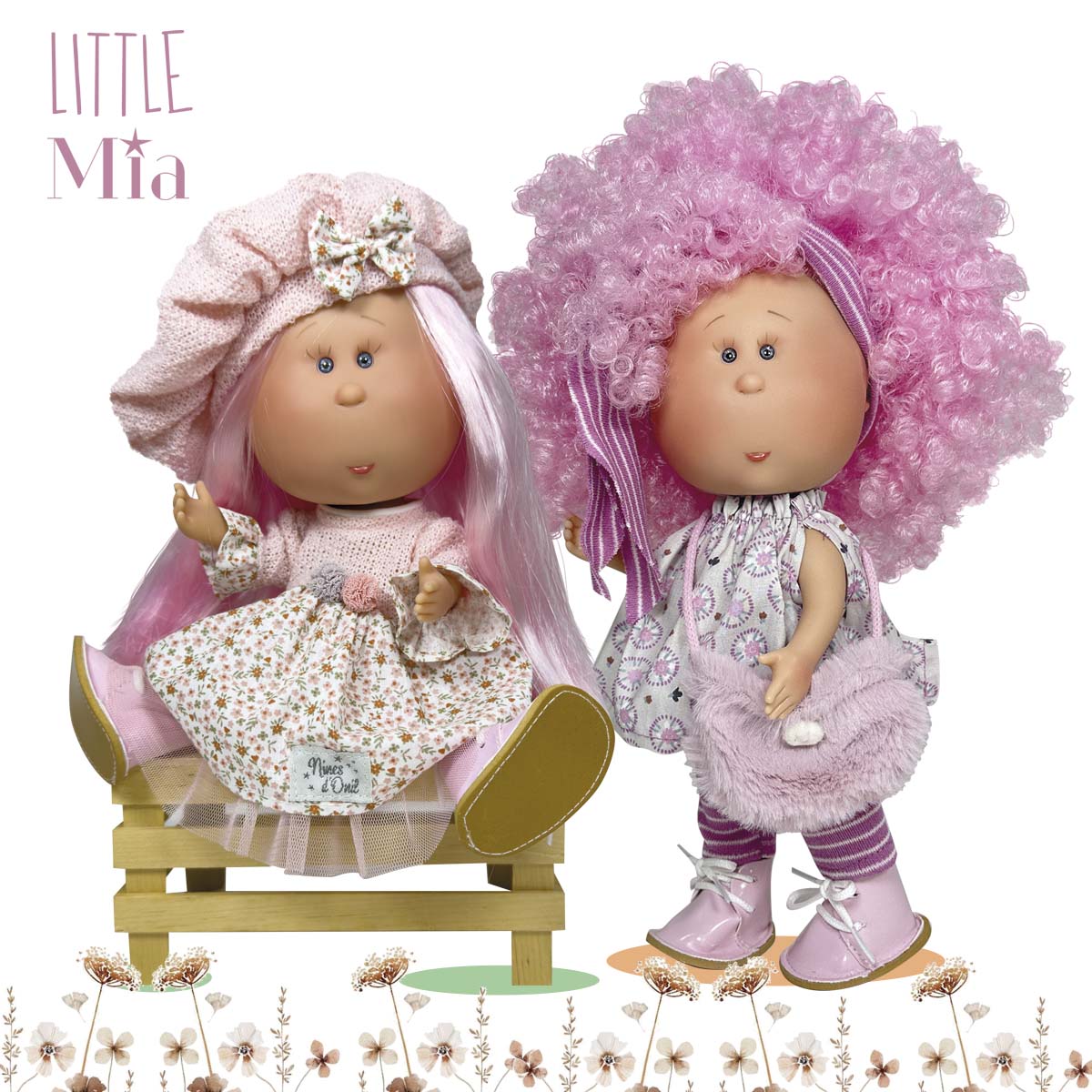 Handcrafted Collectible Little Mia Peppa Doll (3120) by Nines D&