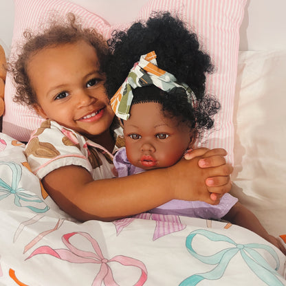 Handcrafted Amir/ María Doll with Baby (4400) by Nines D&