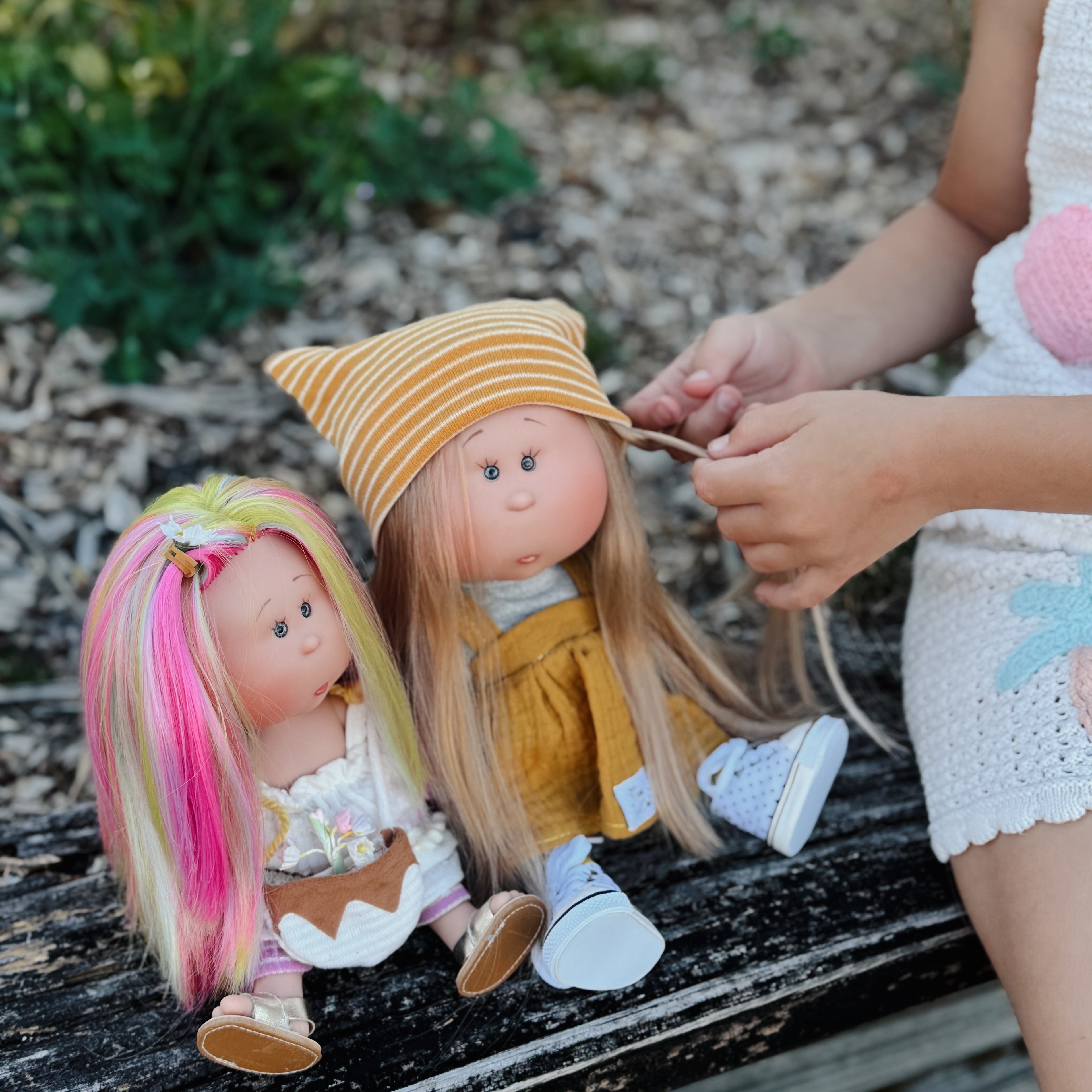 Handcrafted Collectible Mia Miss Mustard Doll by Nines D&