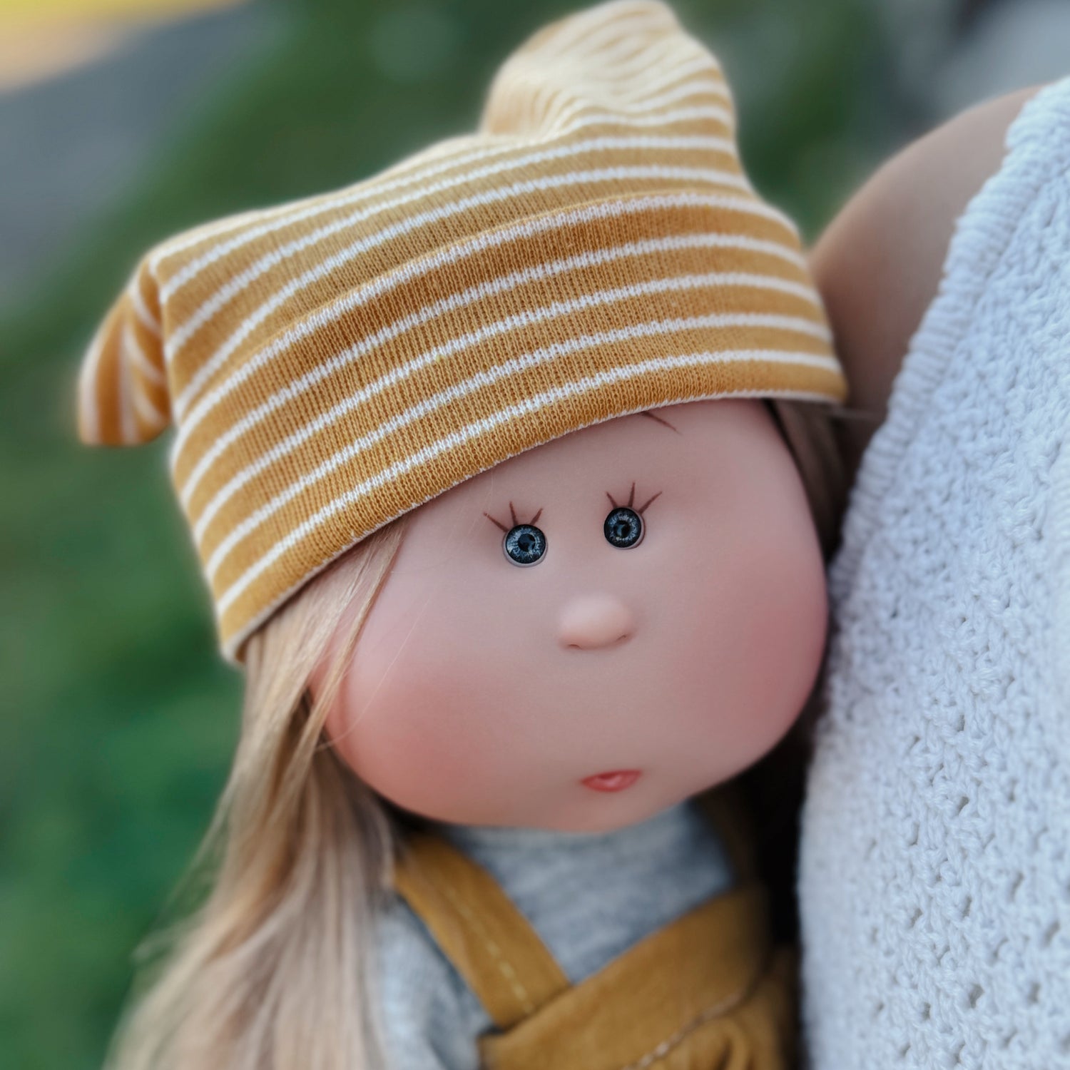 Handcrafted Collectible Mia Miss Mustard Doll by Nines D&