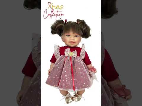 Handcrafted Susette Snow Christmas Doll by Nines D&