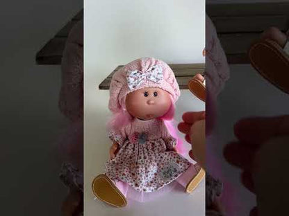 Handcrafted Collectible Little Mia Flower Girl Doll by Nines D&
