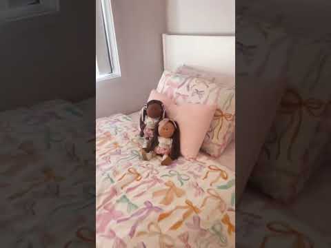 Handcrafted Collectible Mia Pink Vichy African Doll by Nines D&
